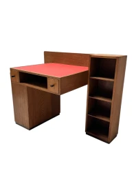 Art Deco Modernist Desk by P.E.L. Izeren for De Genneper Molen, 1920s